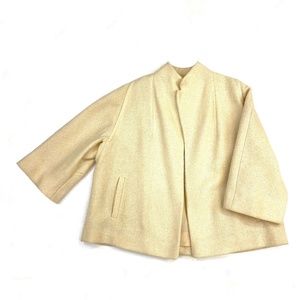 Ivory Wool Sixties Vintage Swing Coat ILGWU - AFLC